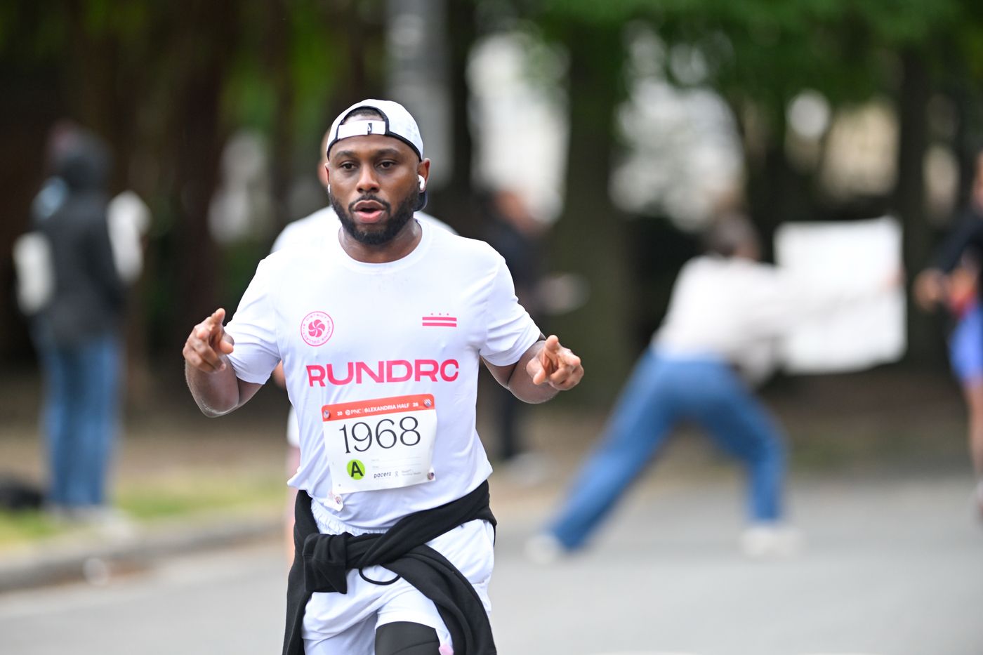 Anthony racing the PNC Alexandria Half Marathon